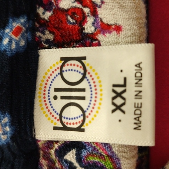 BILA Sleeveless Paisley Print Maxi Dress Size XXL - Picture 4 of 5